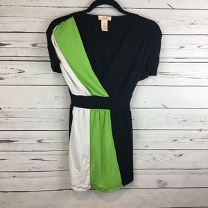Black White and Green Candie’s Top